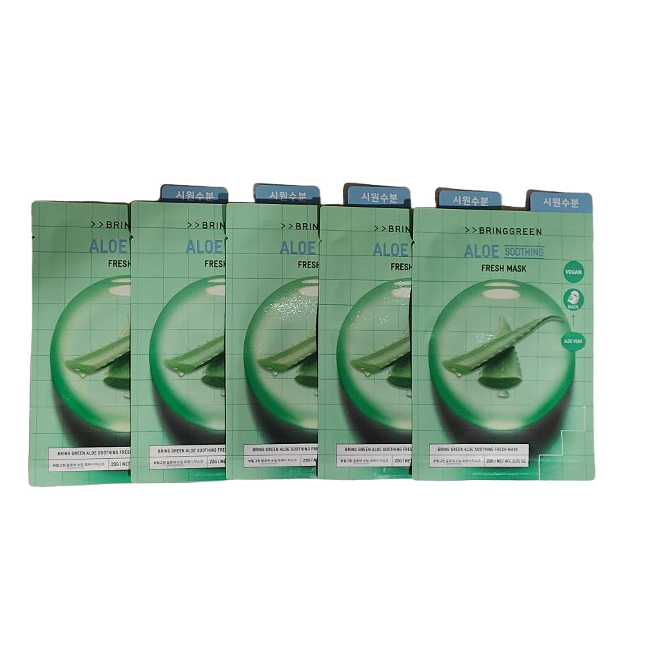 BRINGGREEN ALOE SOOTHING Fresh Mask- 5pk
