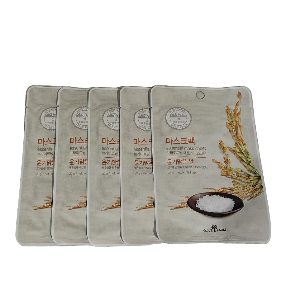 Olive Farm Essential Rice Soothing Mask 23g- 5pk